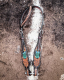 Beaded Cactus Breast Collar and Headstall - Pieces Sold Separate - Horse Tack - Rafter T Ranch Co. - Bronco Western Supply Co.