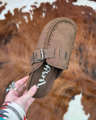 Bella Buckle Clog in Chocolate by Very G – Women's Shoes from Bronco Western Supply Co.