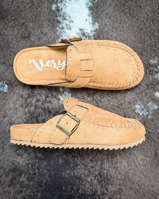 Bella Buckle Clog in Tan by Very G – Women's Shoes from Bronco Western Supply Co.