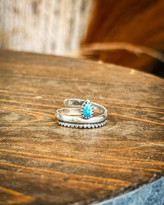 Bipana Adjustable Genuine Turquoise Ring – Jewelry from Bronco Western Supply Co.