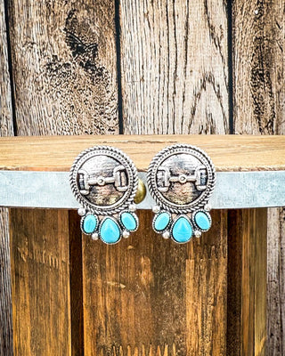 Bitty Blue Stud Fashion Earrings – Jewelry from Bronco Western Supply Co.