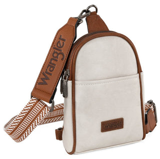 Blake Sling Bag in Beige and Brown by Wrangler – Purses & Wallets from Bronco Western Supply Co.