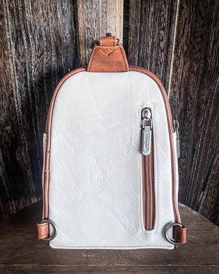 Blake Sling Bag in Beige and Brown by Wrangler – Purses & Wallets from Bronco Western Supply Co.