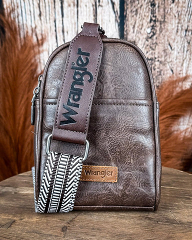 Blake Sling Bag in Coffee by Wrangler - Purses & Wallets - Montana West - Bronco Western Supply Co.