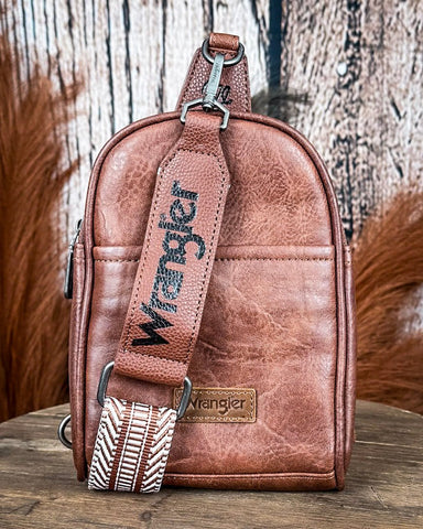 Blake Sling Bag in Dark Brown by Wrangler - Purses & Wallets - Montana West - Bronco Western Supply Co.