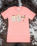 Blooming Cowgirl Essentials Graphic Tee - Coral - Shirts & Tops - Flying S Company - Bronco Western Supply Co.