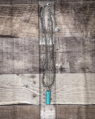 Bluehaven Layered Turquoise Necklace – Jewelry from Bronco Western Supply Co.