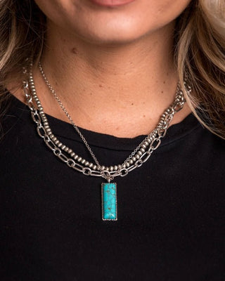 Bluehaven Layered Turquoise Necklace – Jewelry from Bronco Western Supply Co.