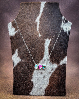 Blush Horizon Cotton Candy Sterling Silver Necklace – Necklace from Bronco Western Supply Co.