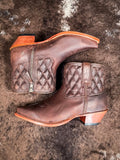 Bonnie Twisted X Steppin' Out Ankle Booties - Chocolate Truffle - Women's Shoes - Twisted X - Bronco Western Supply Co.
