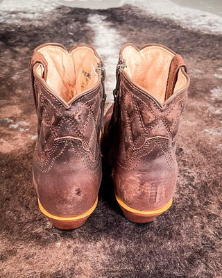 Bonnie Twisted X Steppin' Out Ankle Booties - Chocolate Truffle – Women's Shoes from Bronco Western Supply Co.
