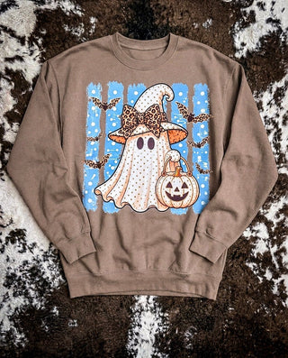 Boo With a Bow Ghost Graphic Tee or Sweatshirt – Apparel from Bronco Western Supply Co.