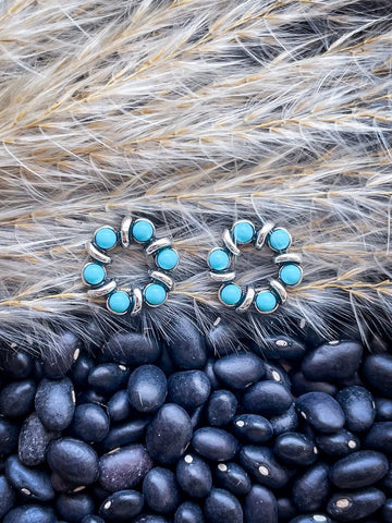 Boone Stud Fashion Earring - Turquoise - Jewelry - Blue Tortoise - Bronco Western Supply Co.