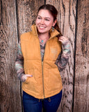 Boot Stitch Puffer Vest - Camel - Apparel - Lucky & Blessed - Bronco Western Supply Co.