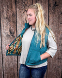 Boot Stitch Puffer Vest in Teal by Lucky & Blessed - Apparel - Lucky & Blessed - Bronco Western Supply Co.
