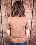 Boots and Glory Graphic Tee - Mocha - Apparel - Lotus Fashion - Bronco Western Supply Co.