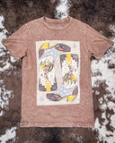 Boots and Glory Graphic Tee - Mocha - Apparel - Lotus Fashion - Bronco Western Supply Co.