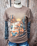 Bootstitch Burnout Mesh Top - Black - Apparel - Lucky & Blessed - Bronco Western Supply Co.