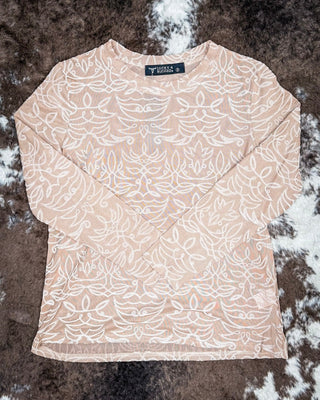 Bootstitch Burnout Mesh Top - Camel – Apparel from Bronco Western Supply Co.