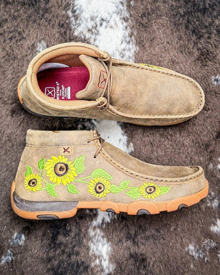 Bramble Twisted X Chukka Driving Moc - Bomber and Sunflower – Women's Shoes from Bronco Western Supply Co.