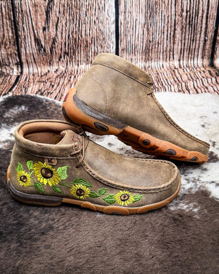 Bramble Twisted X Chukka Driving Moc - Bomber and Sunflower – Women's Shoes from Bronco Western Supply Co.
