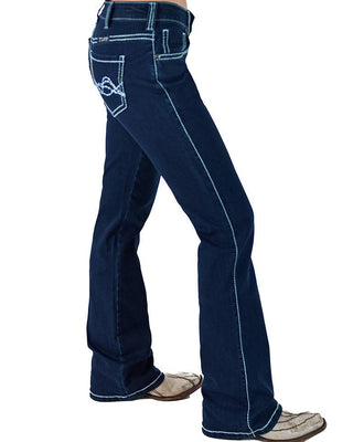Breathe Edgy Dark Bootcut Jeans by Cowgirl Tuff – Apparel from Bronco Western Supply Co.