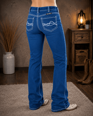 Breathe Edgy Medium Bootcut Jeans by Cowgirl Tuff – Apparel from Bronco Western Supply Co.