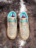 Breigh Twisted X Chukka Driving Moc - Bomber & Turquoise with Filigree - Women's Shoes - Twisted X - Bronco Western Supply Co.