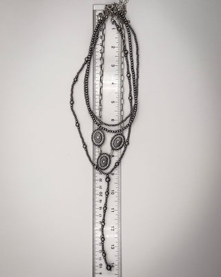 Briarwick Four Strand Concho Lariat Necklace Set – Jewelry from Bronco Western Supply Co.