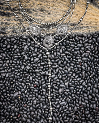 Briarwick Four Strand Concho Lariat Necklace Set – Jewelry from Bronco Western Supply Co.