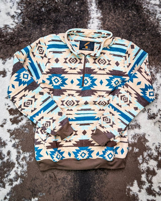 Briarwood Aztec Pullover Hoodie in Sand – Apparel from Bronco Western Supply Co.