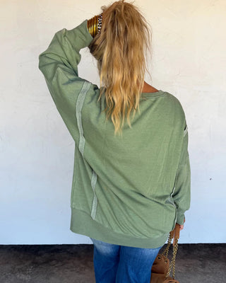 Bridle Path Embroidered Pullover in Sage – Apparel from Bronco Western Supply Co.