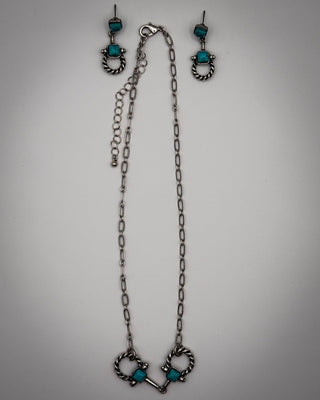 Brielle Snaffle Bit Necklace and Earring Set – Jewelry from Bronco Western Supply Co.