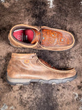 Bronya Twisted X Chukka Driving Moc - Brown & Tooled Flower - Women's Shoes - Twisted X - Bronco Western Supply Co.