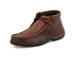 Bronya Twisted X Chukka Driving Moc - Brown & Tooled Flower - Women's Shoes - Twisted X - Bronco Western Supply Co.