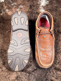Bronya Twisted X Chukka Driving Moc - Brown & Tooled Flower - Women's Shoes - Twisted X - Bronco Western Supply Co.