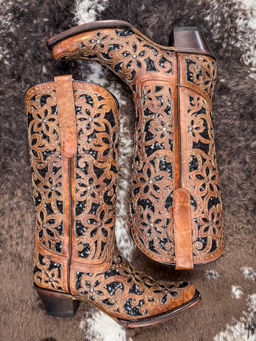 Bronzed Bloom Corral Boot - Women's Boots - Corral Boots - Bronco Western Supply Co.