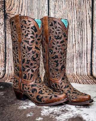 Bronzed Bloom Corral Boot – Women's Boots from Bronco Western Supply Co.