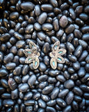 Brooks Stud Fashion Earrings - Jewelry - Blue Tortoise - Bronco Western Supply Co.