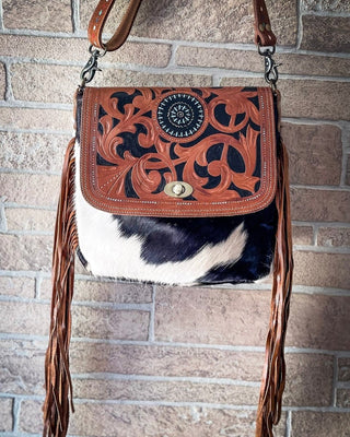 Myra Bag - Brown Boughs Hand - Tooled Bag - Purses & Wallets - Myra Bag - Bronco Western Supply Co.