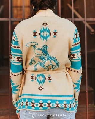 Buckaroo Aztec Rodeo Knit Sweater Cardigan – Apparel from Bronco Western Supply Co.