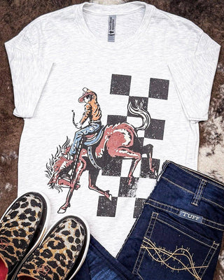Bucking Horse Graphic Tee - Oat – Shirts & Tops from Bronco Western Supply Co.