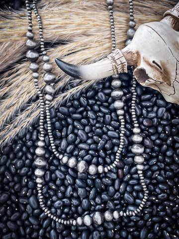 Bunk Navajo Style Pearl Layer Necklace - Jewelry - Western Jewelry - Bronco Western Supply Co.