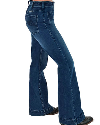 Button Up Dark Trouser Jeans by Cowgirl Tuff – Apparel from Bronco Western Supply Co.