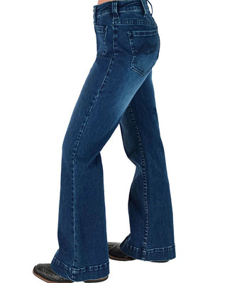 Button Up Dark Trouser Jeans by Cowgirl Tuff – Apparel from Bronco Western Supply Co.