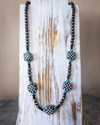 Byrdie Navajo Style Pearl Fashion Necklace – Jewelry from Bronco Western Supply Co.