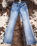 Cactus Bloom Bling Bootcut Jeans - Apparel - Denim Zone USA - Bronco Western Supply Co.