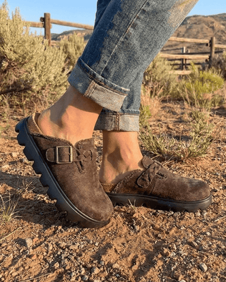 Cali Buckle Platform Clog in Chocolate by Very G – Women's Shoes from Bronco Western Supply Co.