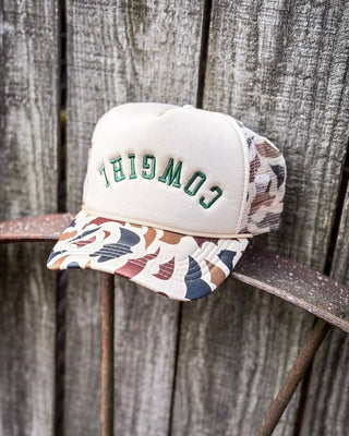 Camo Cowgirl Embroidered Trucker Cap – Accessories from Bronco Western Supply Co.