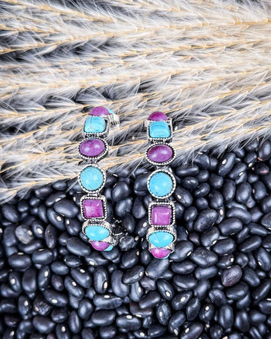 Canyon Bloom Fashion Hoop Earrings - Jewelry - West & Co. - Bronco Western Supply Co.